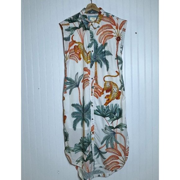 Maeve x Anthropologie The Lillian cap-sleeve button-front midi dress Medium - Picture 7 of 15